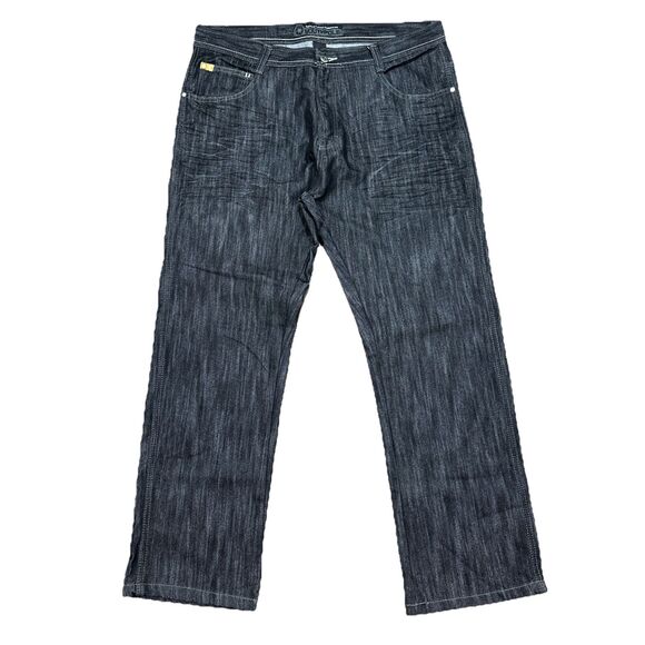 Vintage Southpole 8180 Jeans Men's 38X30 Black Straight Leg Streetwear Y2K - Picture 1 of 8